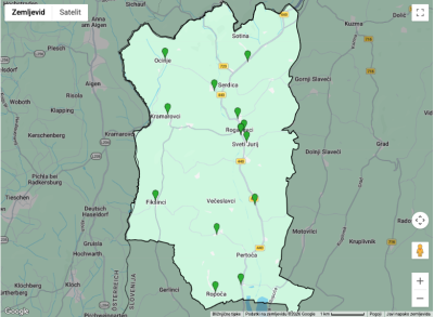 Rogašovci - Lokacije defibrilatorjev